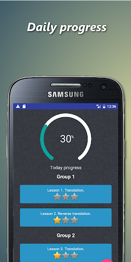 Android application Italian language course screenshort