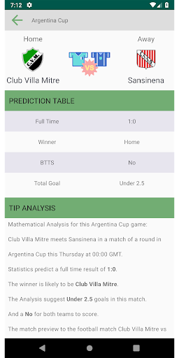 Daily Betting Tips Predictions Screen 3