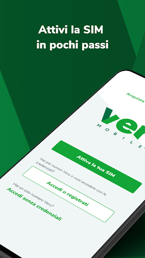 Android application Very Mobile screenshort