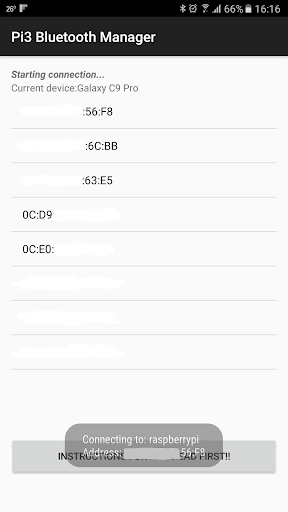 Android application Bluetooth Terminal Android-Pi3 screenshort