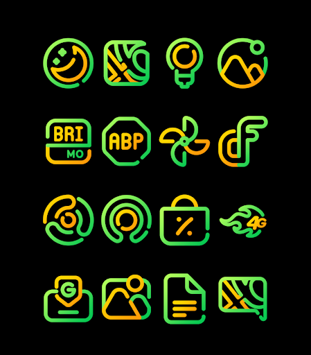 Screenshot of Sun Flower - Line Icon Pack
