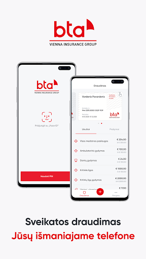 Android application BTA Lietuva screenshort