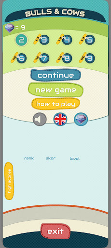 Android application Crack the Code-MasterMind Game screenshort