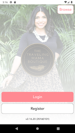 Android application The Traveling Mama Boutique screenshort