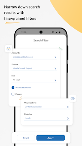 Screenshot 3 Search across Zoho- Zia Search android