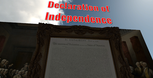 Android application US Declaration of Independence screenshort