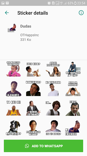 Memes con Frases Stickers en español para WhatsApp