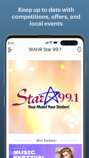 WAHR Star 99.1 Screen 3