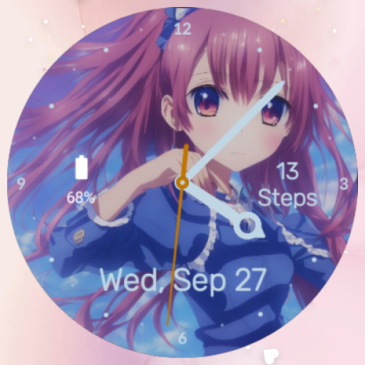 Anime Girl Watch Face Analog