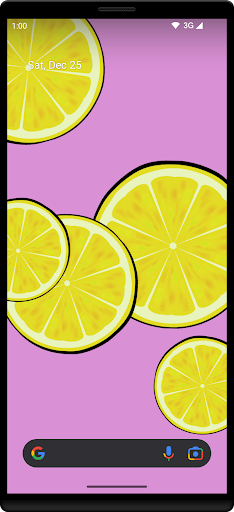 Android application Lemons Live Wallpaper screenshort