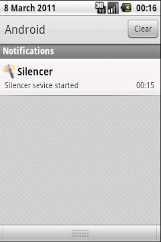 Android application Silencer screenshort