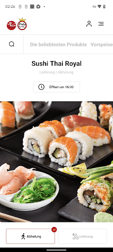 Android application Sushi Thai Royal screenshort