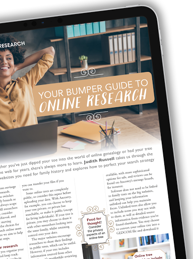 Screenshot of Family Tree Magazine