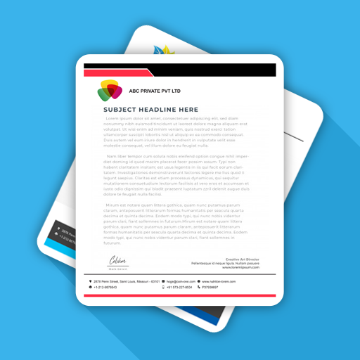 Letterhead Maker - Templates Header - AppWisp.com