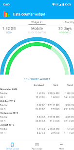 Data counter widget Pro Apk: Data usage manager (Mod/Paid) 2