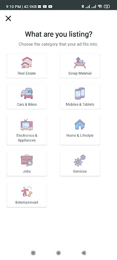 Android application Just Classify screenshort