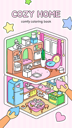 Game screenshot Cozy Home: Comfy Coloring Book mod apk