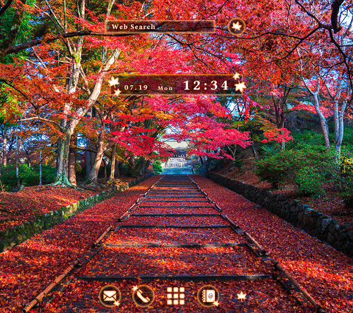 Android application Autumn Bishamondo Theme screenshort
