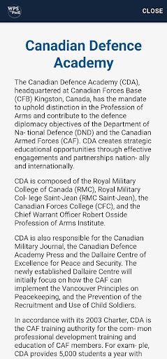 WPS in PME Screen 3