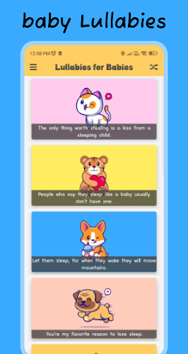 Android application Soothing Melodies for Babies screenshort