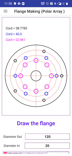 Android application Piping Flange Making screenshort