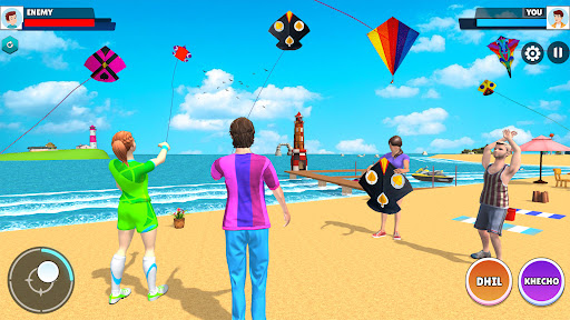Beach Kite Flying Games 3D