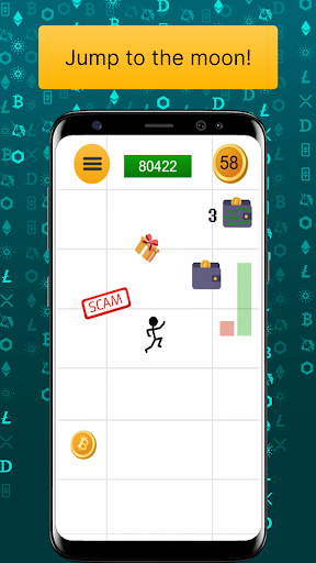 Android application Stickman vs Crypto: jump game screenshort