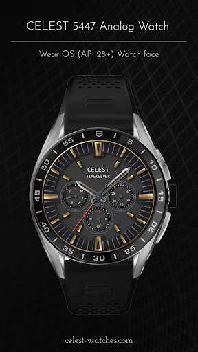 Android application CELEST5447 Analog Watch screenshort