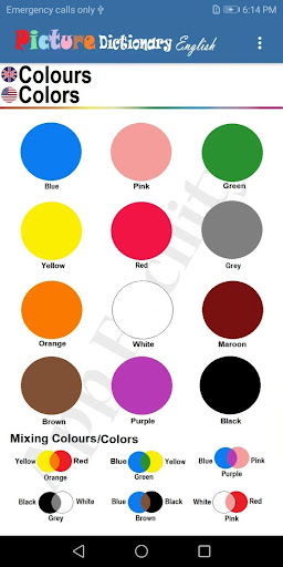 Picture Dictionary English Screen 3