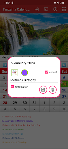 Tanzania Calendar 2024 Screen 2