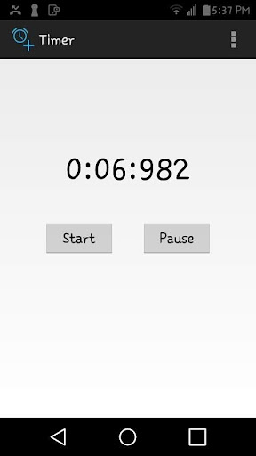 Android application TIMER screenshort