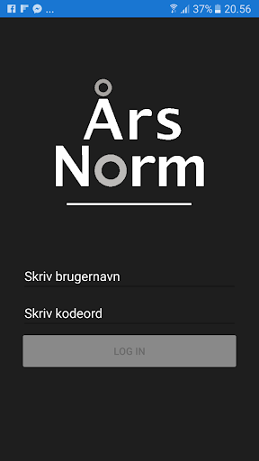 Android application Årsnorm screenshort