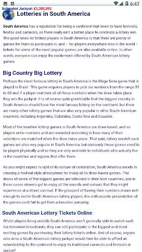 Latin America Lottery