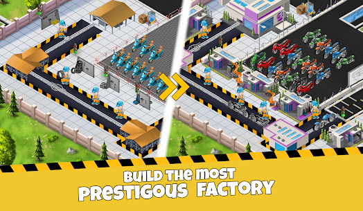 Motorcycle MOD APK- Idle Factory Tycoon (UNLIMITED MONEY) 9