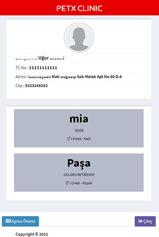 PetX Clinic Veteriner Screen 2