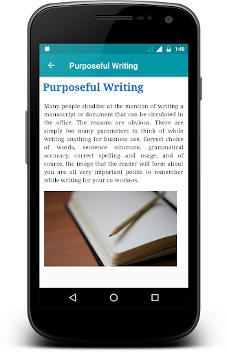 Business Writing Screen 3