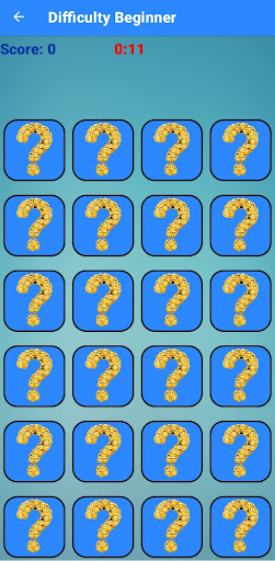 Android application Emoji Cards Memory Matching screenshort