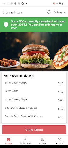 Xpress Pizza Screen 2