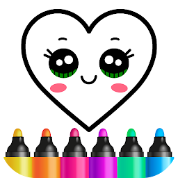 Значок приложения "Раскраски для детей! Рисовалки"