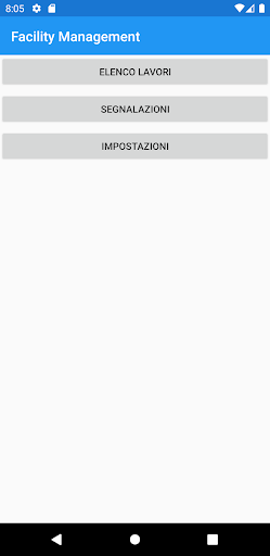 Android application Facility Management-Operatore screenshort