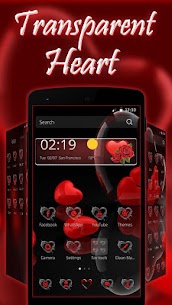 Red Love Heart Theme For PC installation