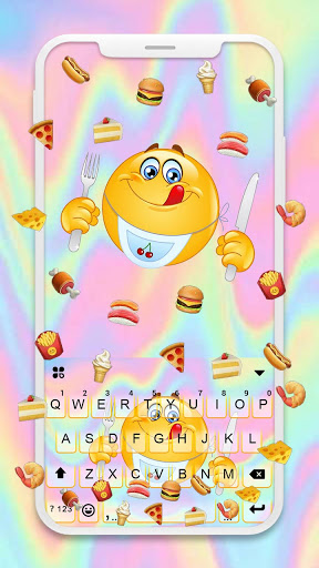 Android application Emoji Food Party Keyboard Back screenshort