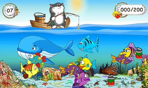 Kids Fishing Game Photos, Images and Pictures