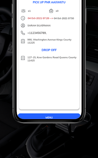 iVcardo Global Driver One-App Screen 3
