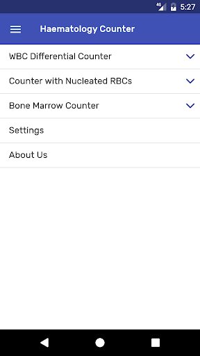 Android application Haematology Counter screenshort