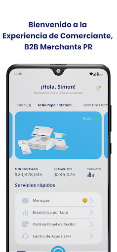 Android application B2B Merchants PR screenshort