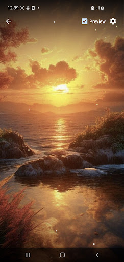 Android application Sunset Amazing Art Wallpapers screenshort
