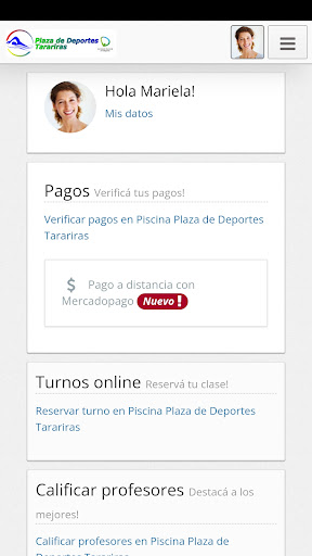Android application Plaza de Deportes Tarariras screenshort