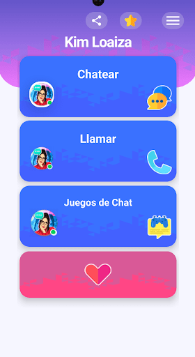 Android application Kimberly Loaiza Chat & Call screenshort