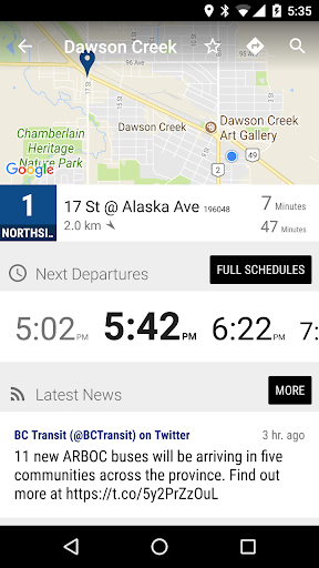 Dawson Creek TS Bus - MonTran… Screen 2